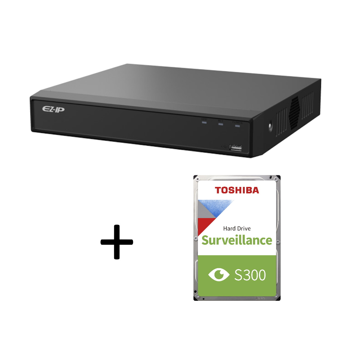 8MP EZ-IP by Dahua IR IP POE CCTV Kit with 8 Cameras, 4TB HDD and Ready Made Cables