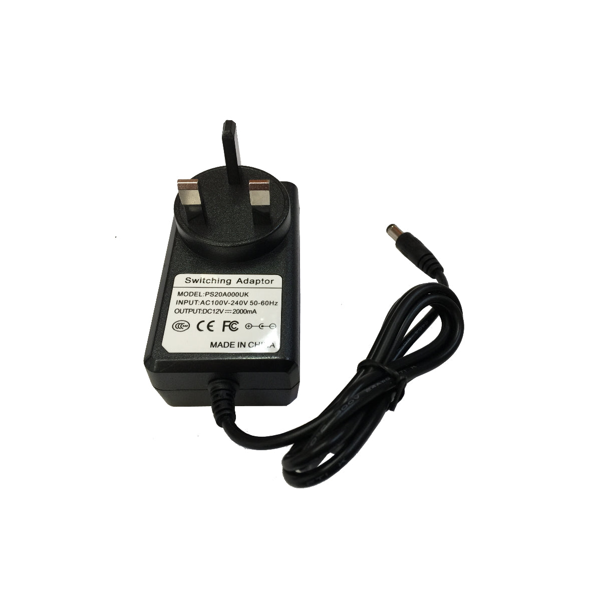 12V DC 2 Amp Regulated PSU Power Supply